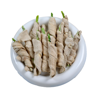 宠儿膳房狗零食冻干鸭肉绕芦笋宠物食品中大型犬专用小狗低脂营养