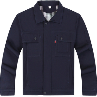 秋冬双层纯棉电焊工作服防烫套装男士耐磨耐脏工厂车间劳保服工装