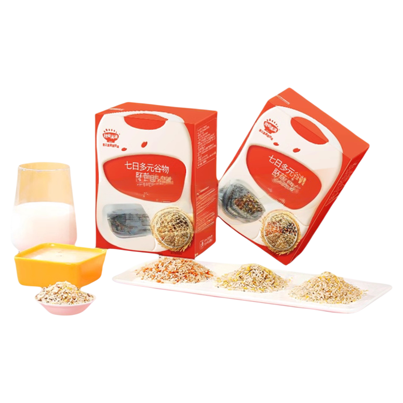 秋田满满一周米粥有机胚芽米谷物杂粮粥,送宝贝婴儿幼儿辅食食谱