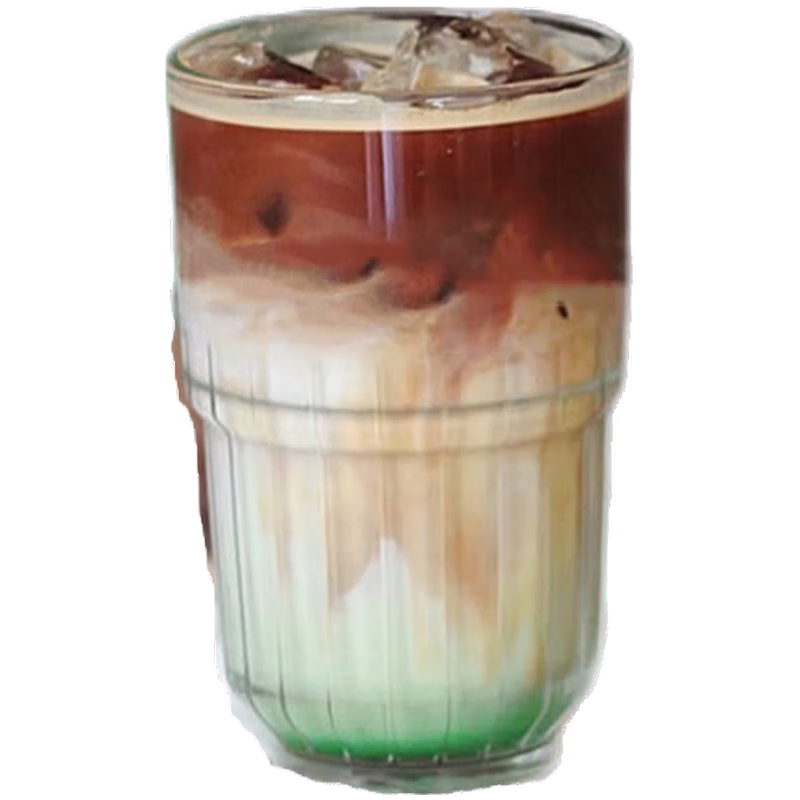 ondo同款条纹慕斯苏打水玻璃杯