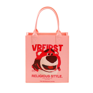 毛毡手提袋学生A4书课本大容量手拎包小清新百搭手提包礼品购物袋