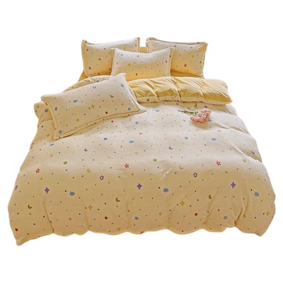 无印良品A类牛奶绒加厚保暖被套