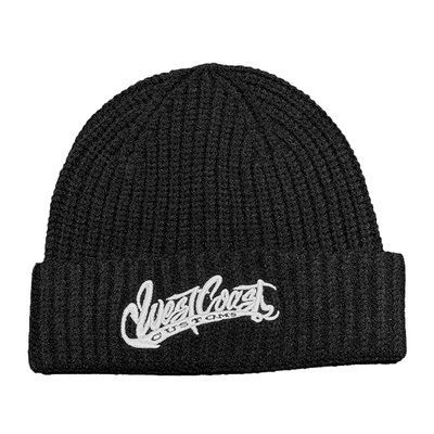 核爆炸西海岸刺绣羊毛情侣毛线帽