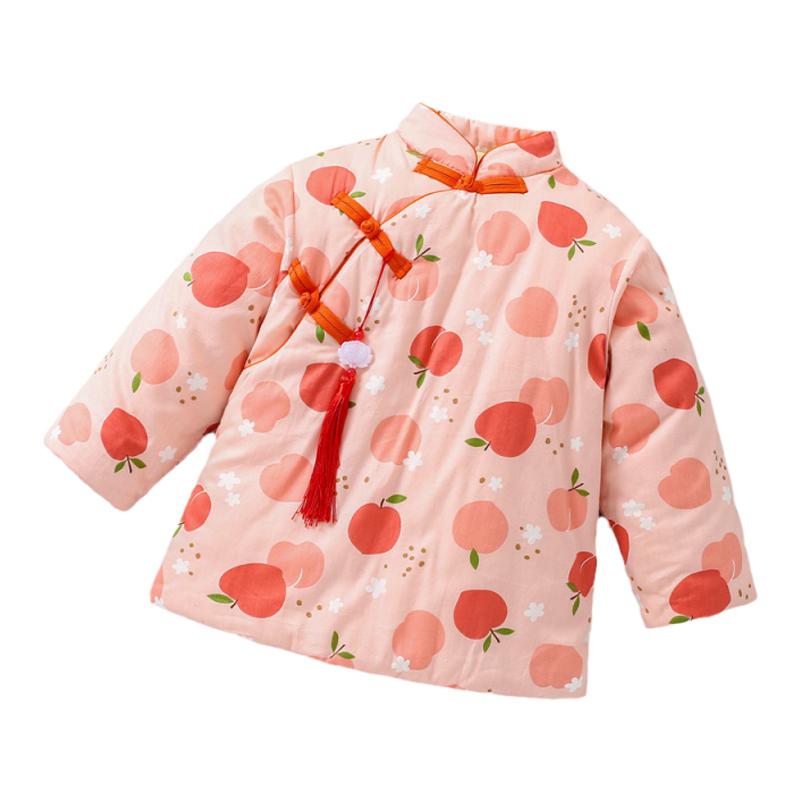 女童汉服棉衣秋冬加厚拜年服中国风宝宝古风棉袄汉元素中小童棉服