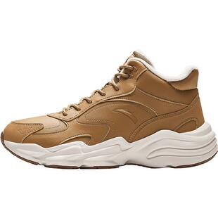 安踏行者丨高帮加绒保暖二棉鞋男冬季新款加厚黑色棉鞋休闲运动鞋