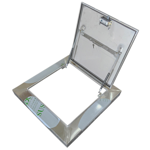 定制不锈钢别墅屋面阁楼顶天井上人孔检修口防雨雪盖板地窖口门板