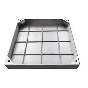 不锈钢井盖隐形装饰盖正方形污水井窨井盖沙井盖阴井盖现货定做