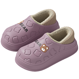 医用手术室棉拖鞋冬季包跟2026新款室内家居防水防滑保暖毛绒棉鞋