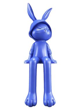 卡通兔子坐姿摆件电视柜酒柜摆设