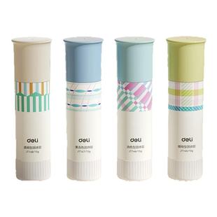 得力易推盖固体胶胶棒高粘度无甲醛儿童手工DIY植物强力粘可消失环保小学生专用考试文具不伤纸速干闪光胶