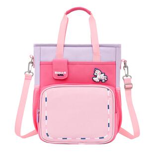 儿童补习袋小学生手提拎书袋男女孩补课包轻便作业书包斜挎美术袋