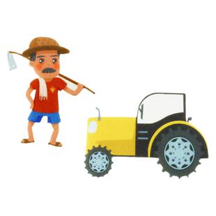 老麦克唐纳有个农场绘本故事毛毡教具幼儿园围裙剧道具不织布动物