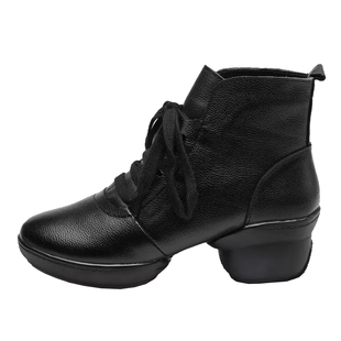 英之恋2026新款春秋舞蹈鞋真皮软底广场舞女鞋水兵跳舞鞋妈妈鞋子