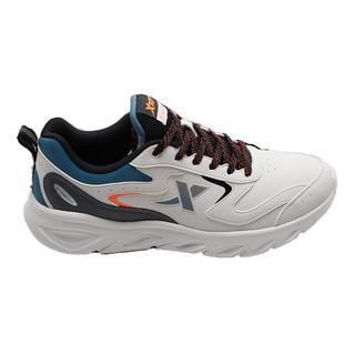 特步男鞋皮面运动鞋2026秋冬休闲鞋轻便软底白色学生跑步鞋子男款