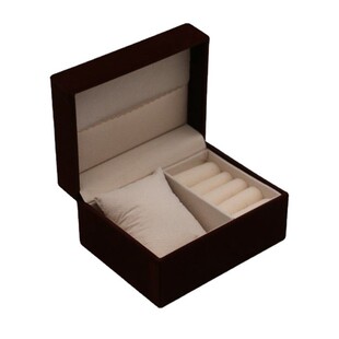 翻盖手表收纳盒长毛绒手表首饰盒单个饰品戒指耳钉手链手镯手表盒