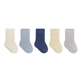 宝宝袜子中筒婴儿袜春秋季新生儿袜子无骨童袜男女童纯色松口袜子