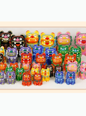 书桌可爱国潮狮子生日礼物摆件
