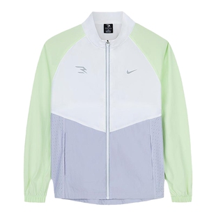 Nike 3brand儿童装春秋季新款女童防水透气夹克防晒外套N32432048