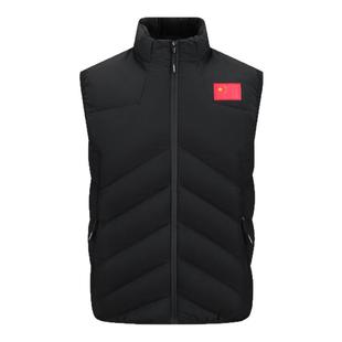 国家队运动马甲男女保暖坎肩秋冬季羽绒棉背心体育生冬训马甲定制