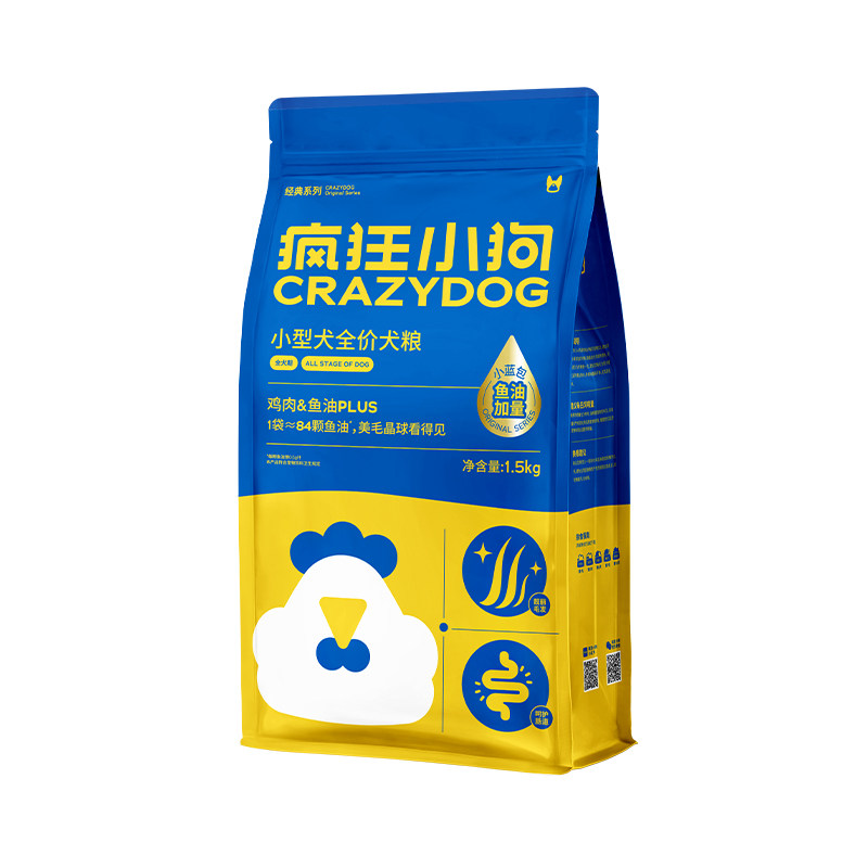 疯狂小狗鸡肉鱼油三拼PLUS全价粮