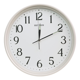RHYTHM丽声夜光挂钟客厅2026新款静音免打孔钉现代简约石英钟挂表