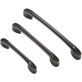 固特衣柜抽屉拉手把手柜门橱柜门把手现代简约黑色北欧衣柜门拉手