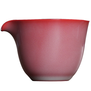 高端手工公道杯青瓷弟窑红釉公杯陶瓷茶海分茶器功夫茶具匀杯零配