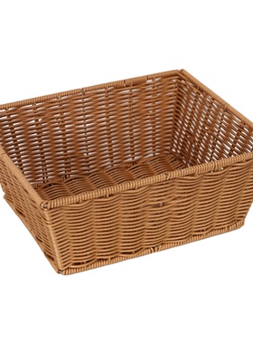 手工仿藤编织水果蔬菜收纳篮糖果零食家居杂物收纳篮 摆件篮批发