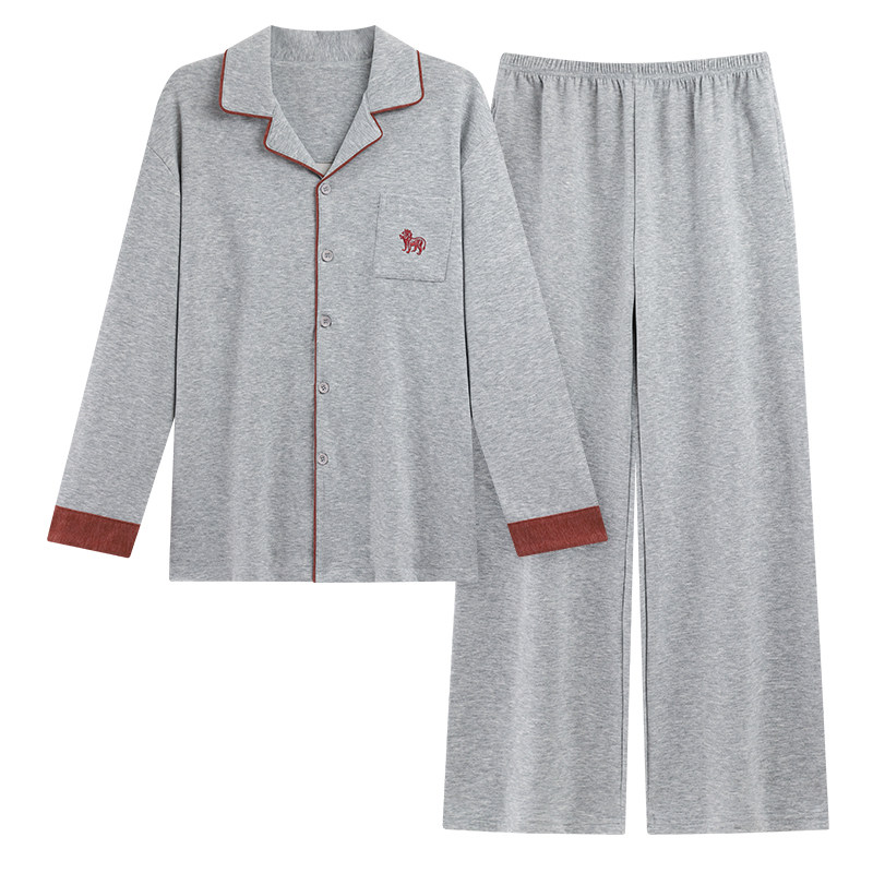 德绒男冬季薄绒保暖双面绒家居服