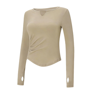 瑜伽服套装女2026新款专业普拉提训练服高级感显瘦健身长袖上衣