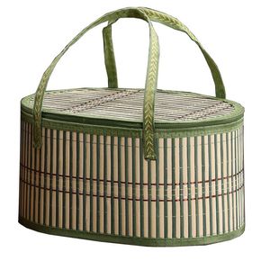 竹篮子 粽子篮 鸡蛋螃蟹篮 手提篮 大闸蟹礼盒中秋月饼礼盒年货