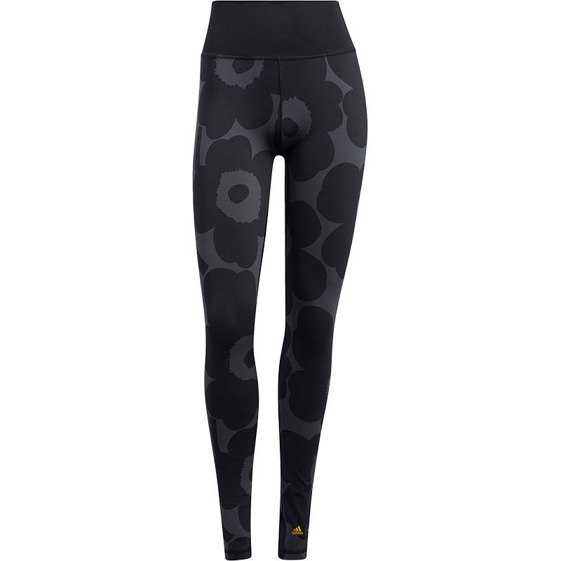 Adidas/阿迪达斯正品Marimekk Bt L T女士透气修身时尚长裤HA3377