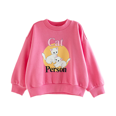 ILOVEJ女童两只猫咪卫衣