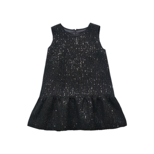 秋冬新款女A版显瘦遮肉减龄甜美可爱气质背心裙黑色小香风连衣裙