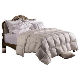 MINE/寐舒享匈牙利95白鹅绒被春秋被双人被子保暖羽绒被芯 皓月