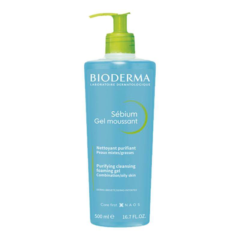 法国BIODERMA贝德玛净妍控油清痘洁面啫喱400ml 平衡洗面奶凝胶