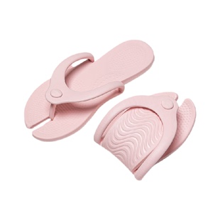 洁丽雅便携可折叠旅行凉拖鞋女出差旅游酒店一次性防滑沙滩人字拖