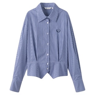 东京岁时记jk蓝色休闲显瘦百搭学院风衬衫减龄黑色短裙学院风套装