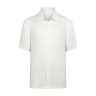 26春季新品SUITSUPPLY浅灰色亚麻混纺时尚休闲衬衫