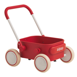 kidpop婴儿学步车多功能实木小推车助步车宝宝周岁礼物手推玩具车