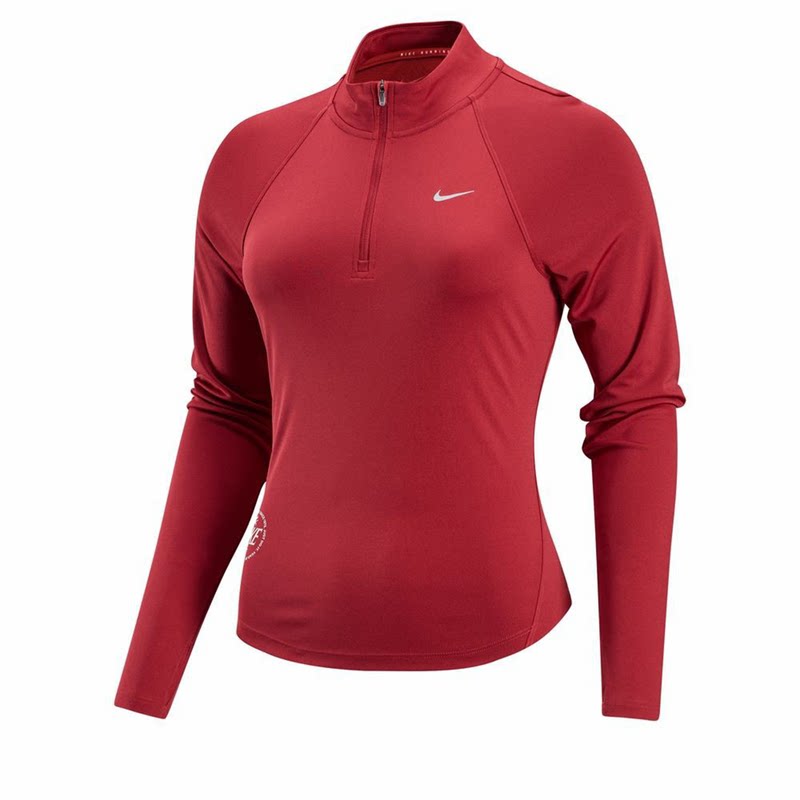 酷动城 Nike Dri-FIT女半高领速干跑步健身训练运动长袖T恤IQ3831