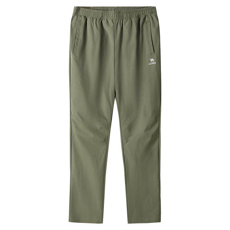 【速干】骆驼运动裤男士夏季直筒长裤女透气爸爸休闲速干跑步裤子