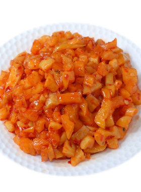 红丁香辣萝卜丁热干面煎饼配菜