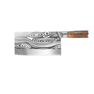 德国菜刀家用大马士革钢刀具厨房厨师专用切肉切菜砍骨刀斩切片刀