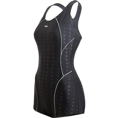 泳衣女款连体平角保守泡温泉泳装