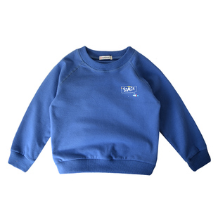 儿童纯棉卫衣 男童女童春款长袖T恤 太空火箭圆领衫 宝宝上衣套头