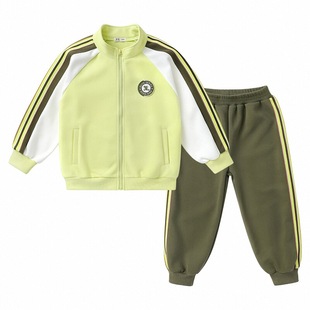 男童套装春秋新款儿童外套裤子两件套宝宝校服校园风大童洋气童装