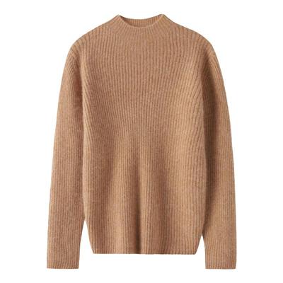 秋冬儿童半高领羊毛衫抽条男女童紧身毛衣打底衫宝宝修身保暖毛衫