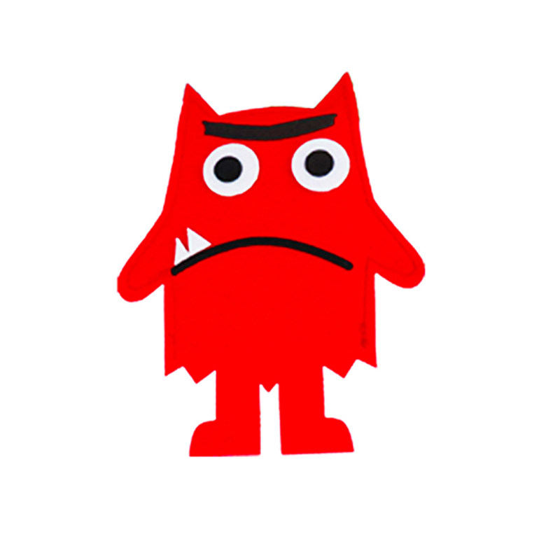 我的情绪小怪兽毛毡手偶故事教具
