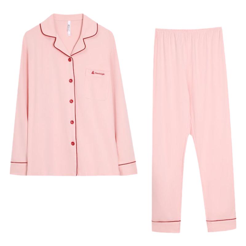正品红豆男女纯棉睡衣家居服套装